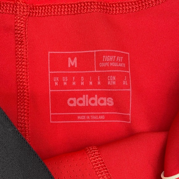 Adidas Mens Mahomes Techfit Training Tights Red Compression Leggings JE4330 M - Picture 5 of 14